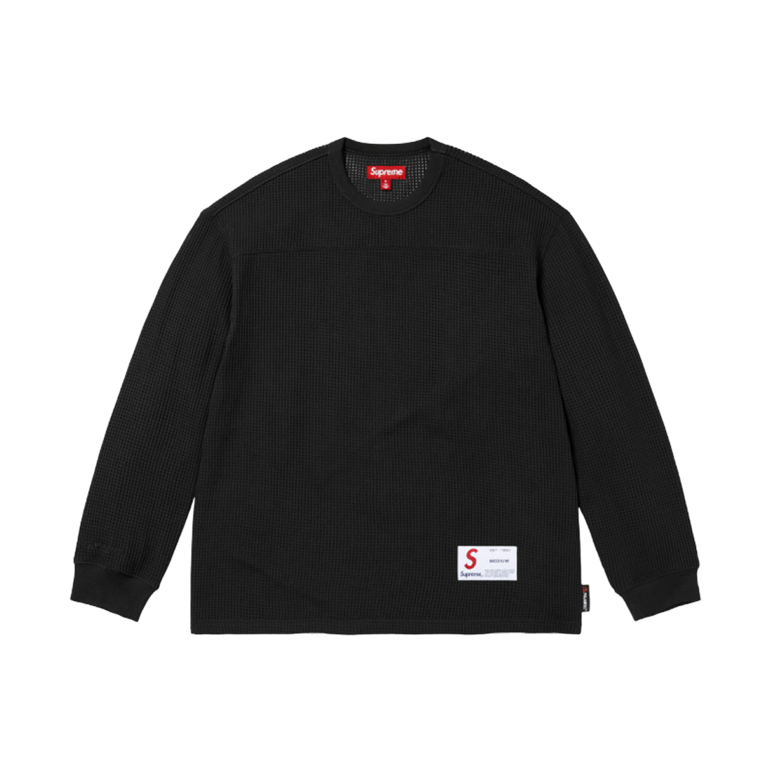 슈프림 폴라텍 메쉬 롱슬리브 풋볼 탑 블랙 - 25SS(Supreme Polartec Mesh L/S Football Top Black - 25SS)