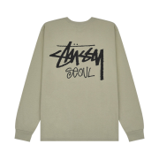 Stussy Stock Seoul LS T-Shirt Khaki 2023