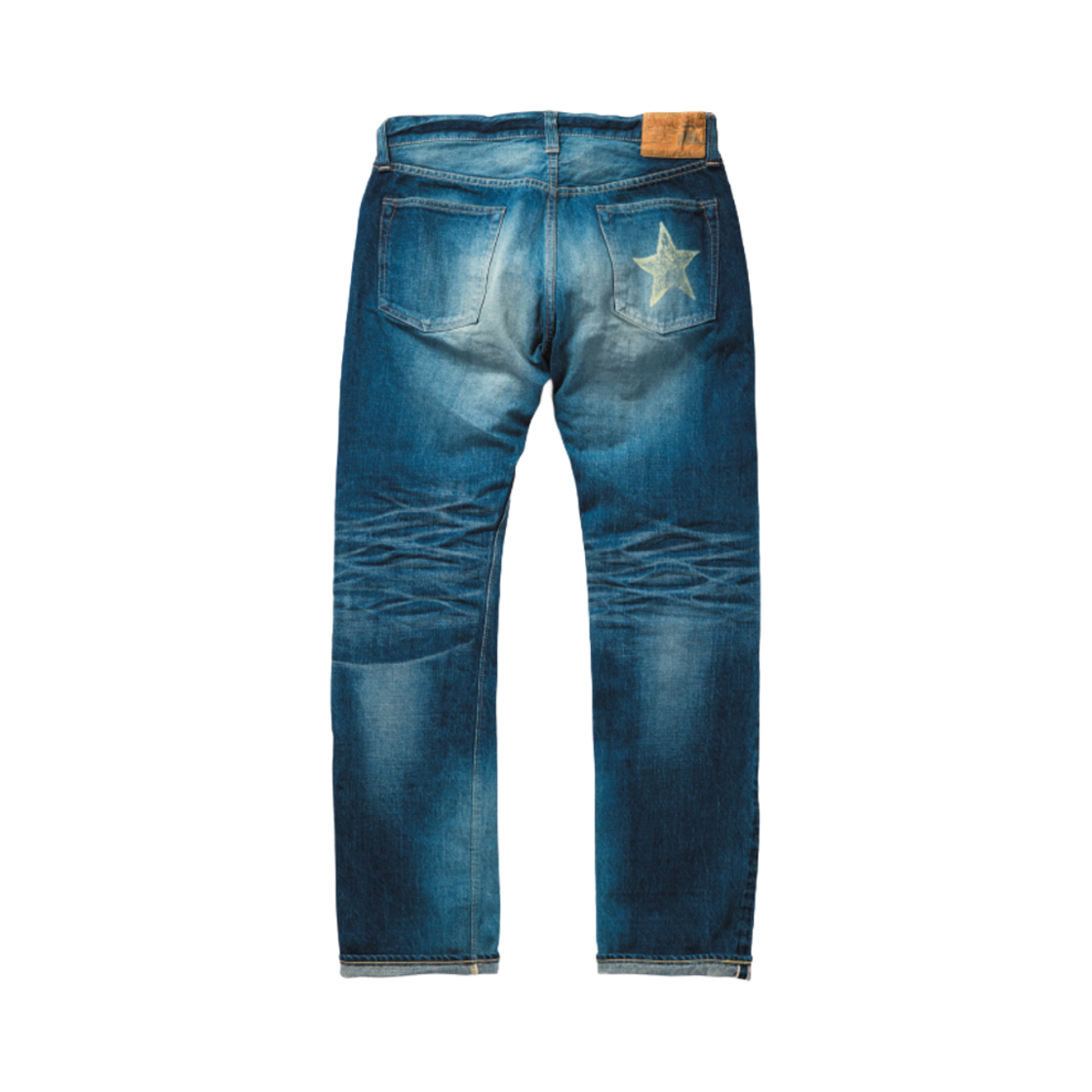 슈가 케인 14온즈 파이버 데님 론 스타 진 슬림 핏 5 이어 에이지드 라이트 블루 라이트 블루(Sugar Cane 14 oz. Fiber Denim Lone Star Jeans Slim Fit 5 Year Aged Light Blue L33 Light Blue) - 2