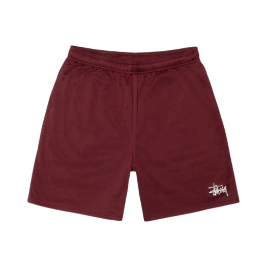 Stussy Basic Mesh Shorts Dark Red