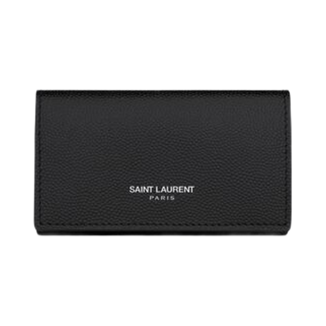 생로랑 파리 슬림 키케이스 그레인 드 뿌드르 엠보스 레더 블랙(Saint Laurent Paris Slim Keycase in Grain De Poudre Embossed Leather Black) - 1