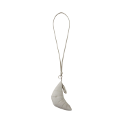 Lemaire Croissant Coin Purse Necklace Chalk