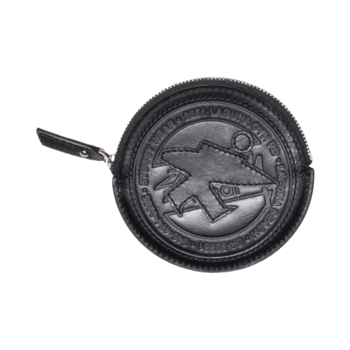 스투시 서프 닷 레더 파우치 블랙(Stussy Surf Dot Leather Pouch Black)