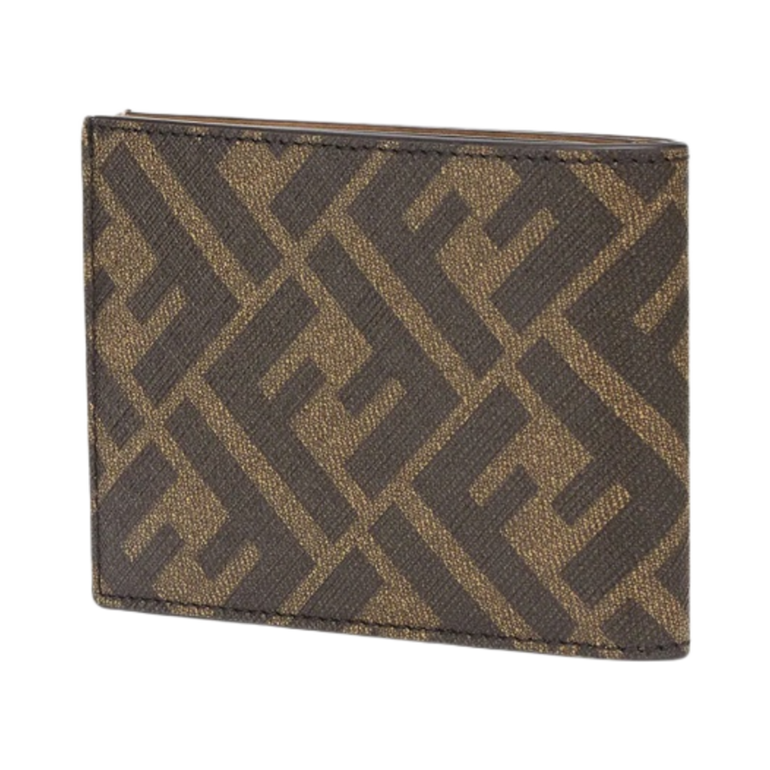 펜디 FF 모티프 패브릭 반지갑 브라운(Fendi FF Motif Fabric Bi-Fold Wallet Brown) - 3