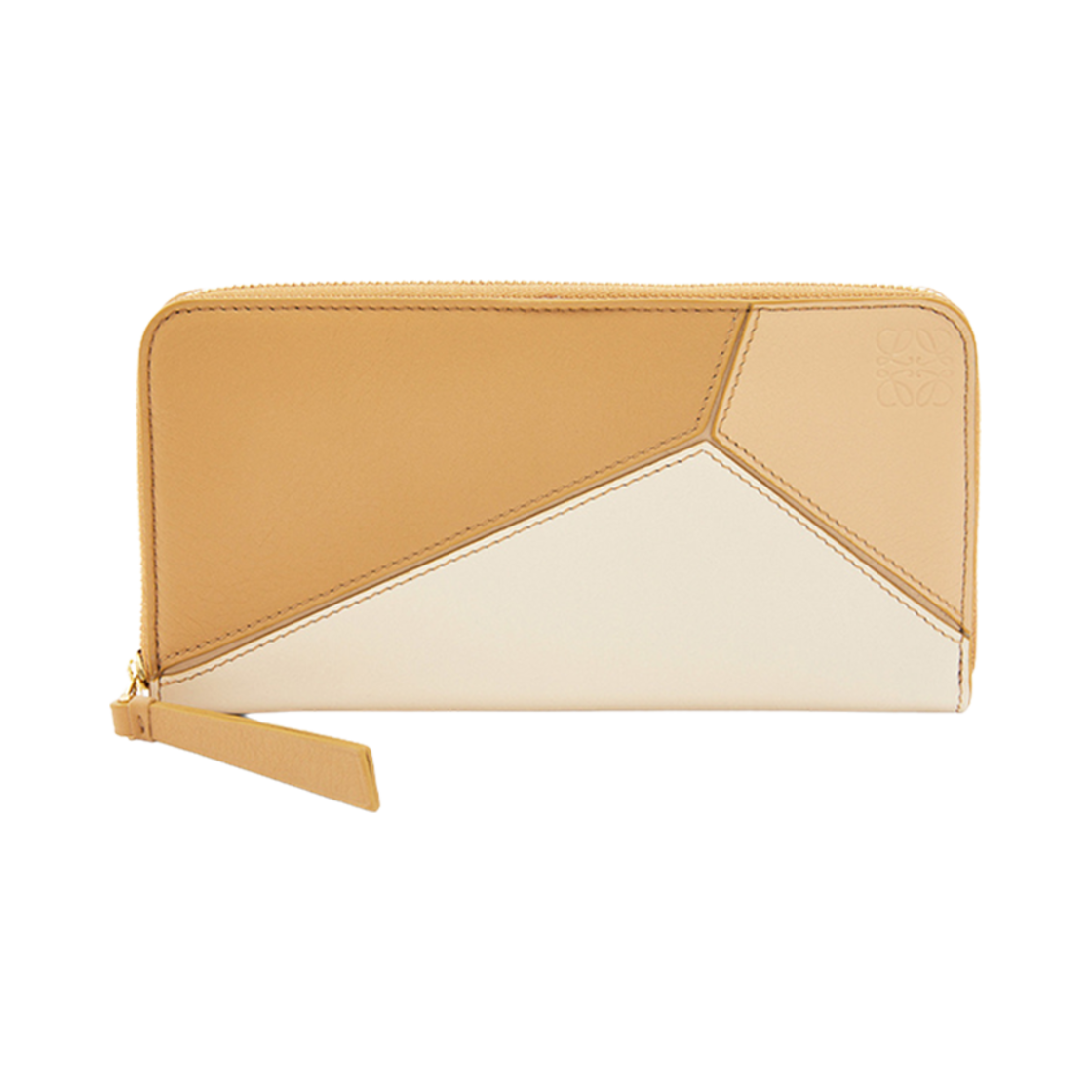 로에베 퍼즐 집 어라운드 월렛 인 카프스킨 앙고라 더스티 베이지 골드(Loewe Puzzle Zip Around Wallet in Calfskin Angora Dusty Beige Gold) - 1