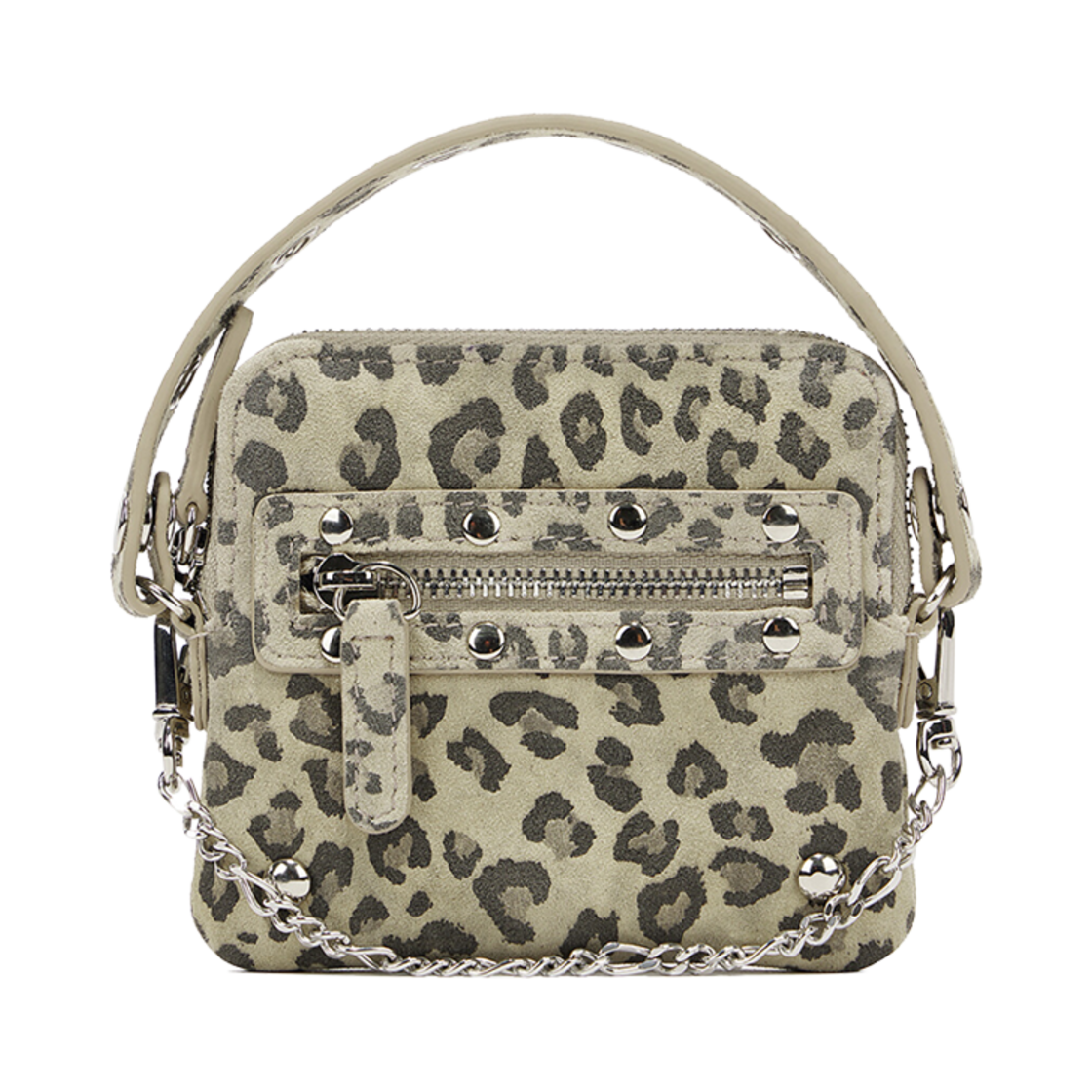 다이닛 스터드 크로스 체인 월렛 레오파드(Deinet Stud Cross Chain Wallet in Leopard)
