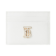 Burberry Leather TB Card Case Optic White