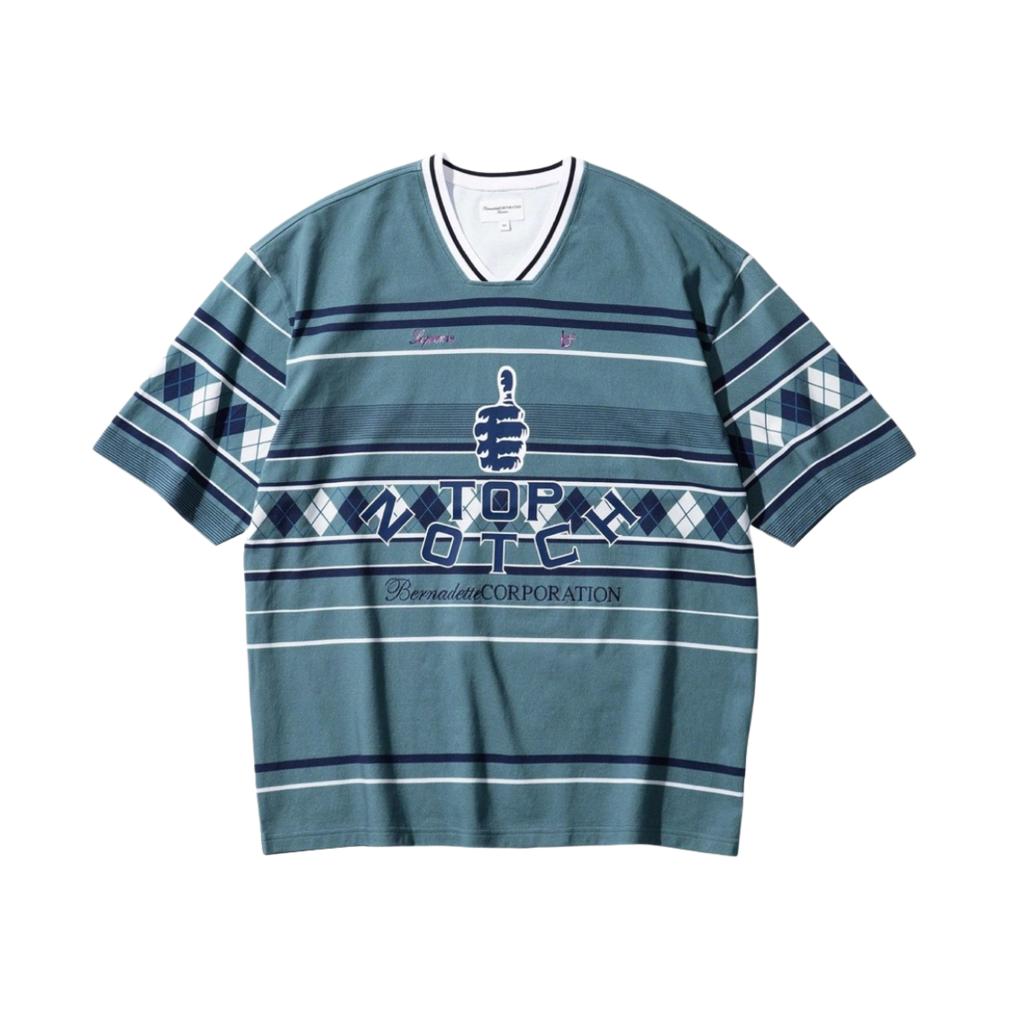 슈프림 x 베르나데트 코퍼레이션 피케 사커 탑 블루 - 23SS(Supreme x Bernadette Corporation Pique Soccer Top Blue - 23SS) - 1