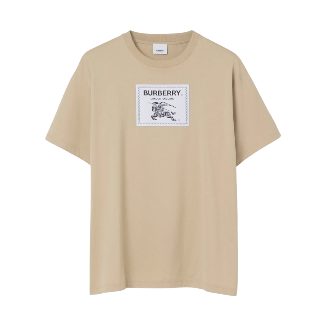 버버리 프로섬 라벨 코튼 오버사이즈 티셔츠 소프트 펀(Burberry Prorsum Label Cotton Oversized T-shirt Soft Fawn) - 1