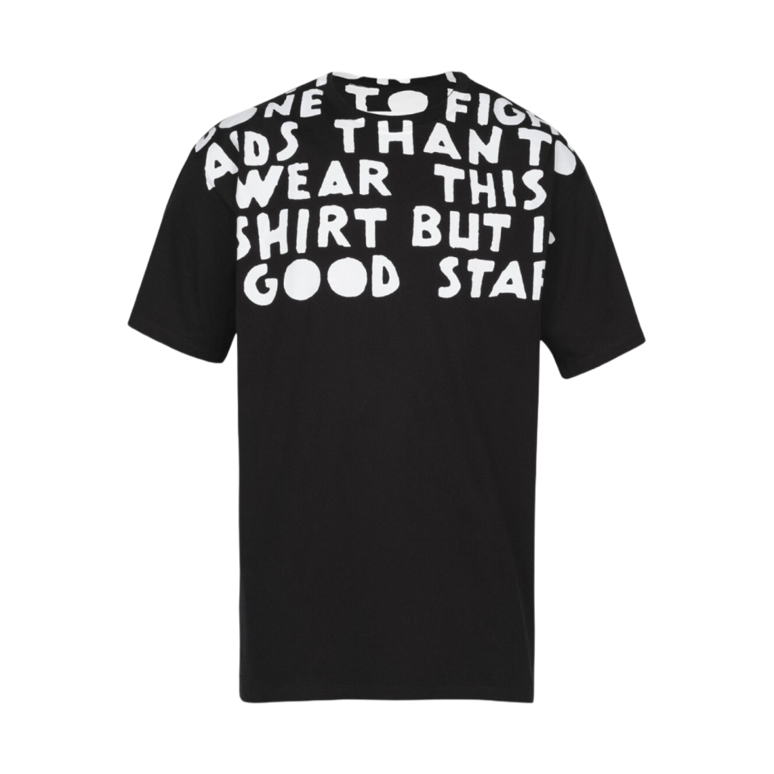 메종 마르지엘라 AIDS 저지 티셔츠 블랙(Maison Margiela AIDS Jersey T-Shirt Black) - 1