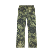 Diesel P-Gold-Zebra Twill Pants With Zebra Camo Print Military Green