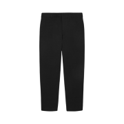 COS Tapered Cotton Jersey Trousers Black