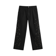 Zara x Andersson Bell Relaxed Fit Studded Pants Black
