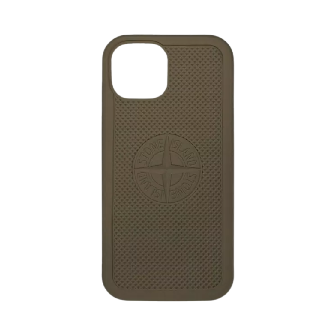 스톤 아일랜드 9500004 러버라이즈드 실리콘 케이스 아이폰 15 밀리터리 그린 - 25SS(Stone Island 9500004 Rubberised Silicone Case iPhone 15 Military Green - 25SS)