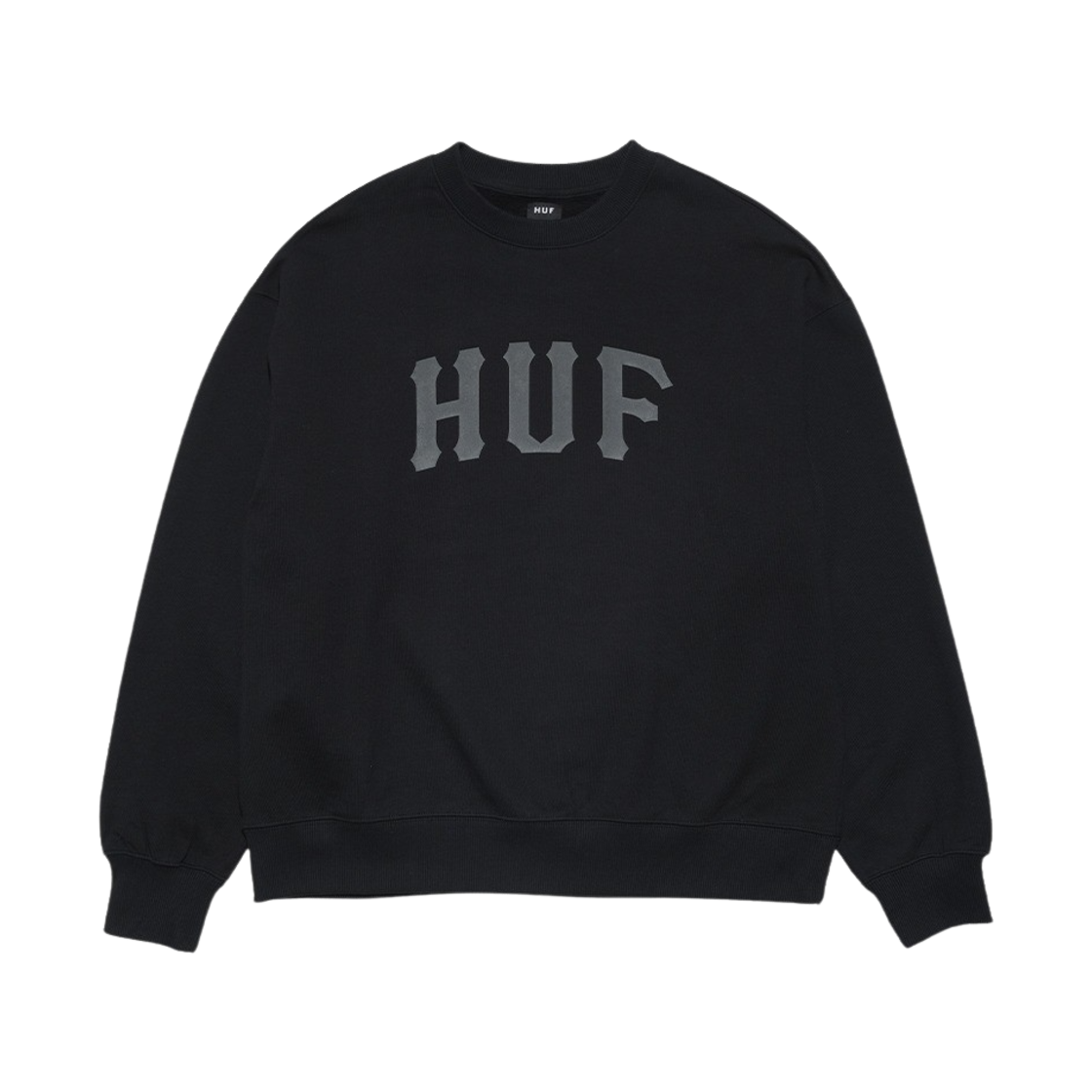 허프 아치 로고 크루넥 블랙 차콜