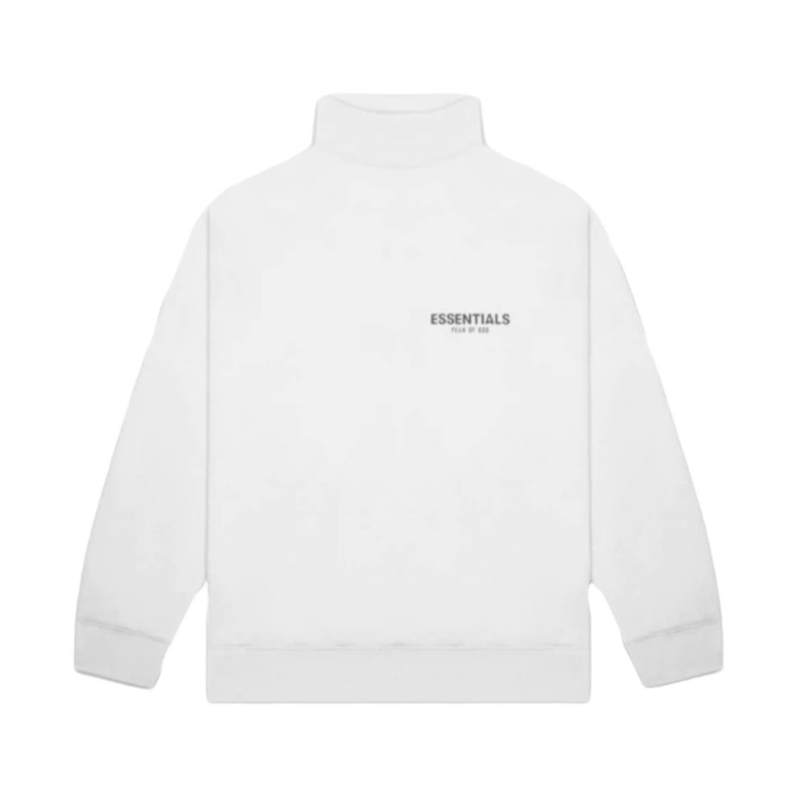 에센셜 풀오버 모크넥 스웨트셔츠 화이트 - 20SS