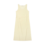 Siyazu SIKN2119 See-Through Glitter Knit One Piece Lemon Beige
