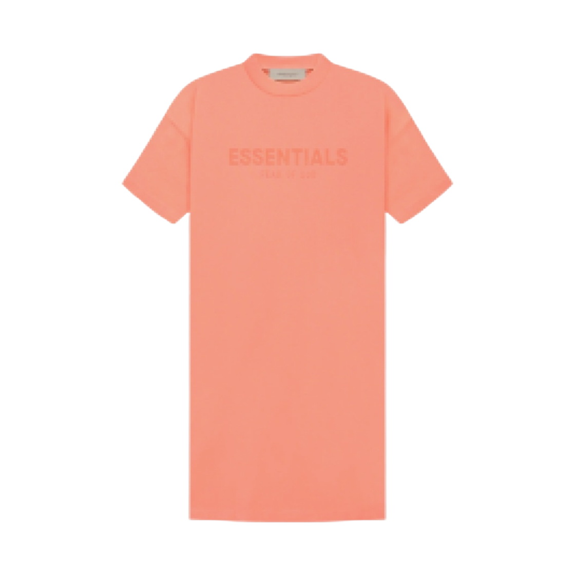 (W) 에센셜 티셔츠 드레스 코랄 - 22FW((W) Essentials T-Shirt Dress Coral - 22FW) - 1