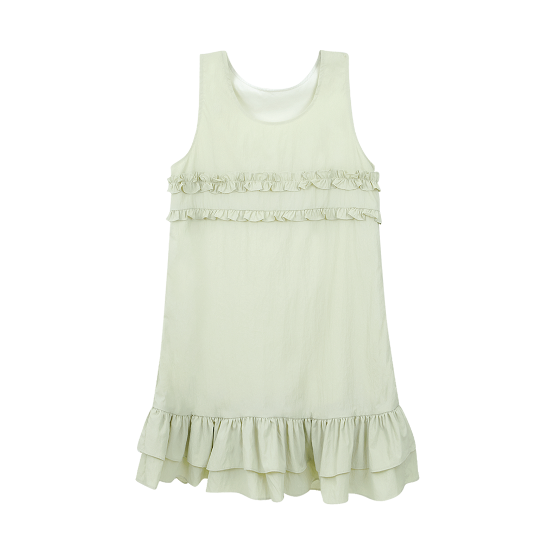 마가린핑거스 믹스드 프릴 미니 원피스 민트(Margarin Fingers Mixed Frill Mini One Piece Mint) - 1