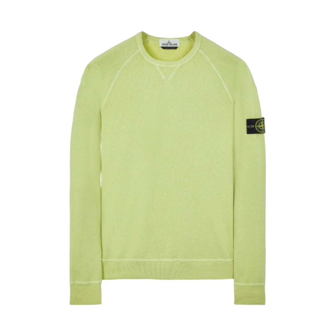 스톤 아일랜드 66360 가먼트 다이드 말파일 플리스 크루넥 스웨트셔츠 레몬 - 22SS(Stone Island 66360 Garment Dyed Malfile Fleece Crewneck Sweatshirt Lemon - 22SS) - 1