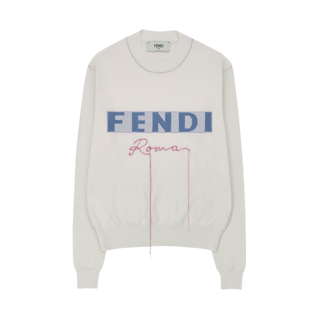 (W) 펜디 캐시미어 점퍼 화이트((W) Fendi Cashmere Jumper White) - 1