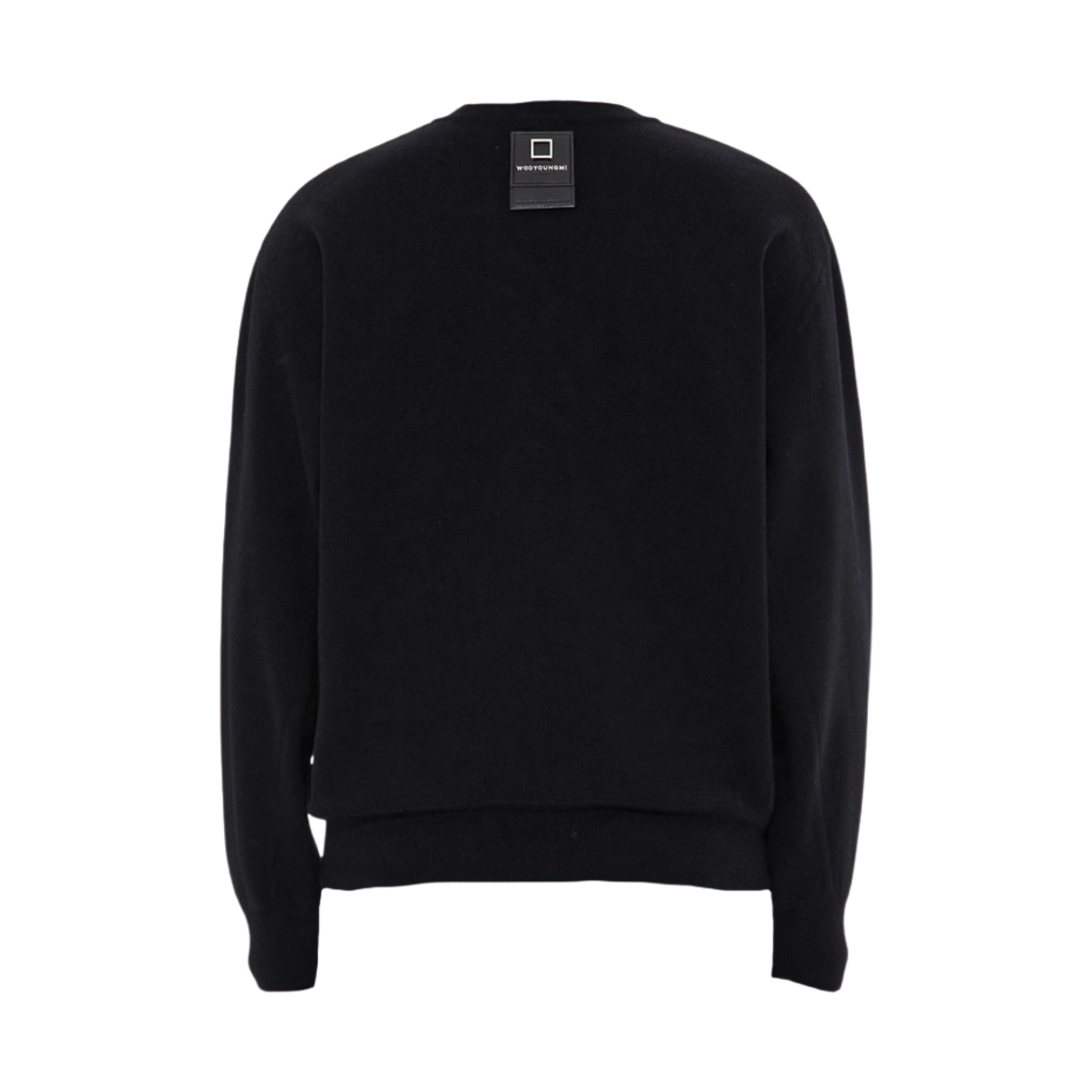 우영미 레더 패치 니트 블랙 - 23SS(Wooyoungmi Leather Patch Knit Black - 23SS) - 2