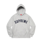 Supreme Pearl Logo Hooded Sweatshirt Heather Grey - 21FW