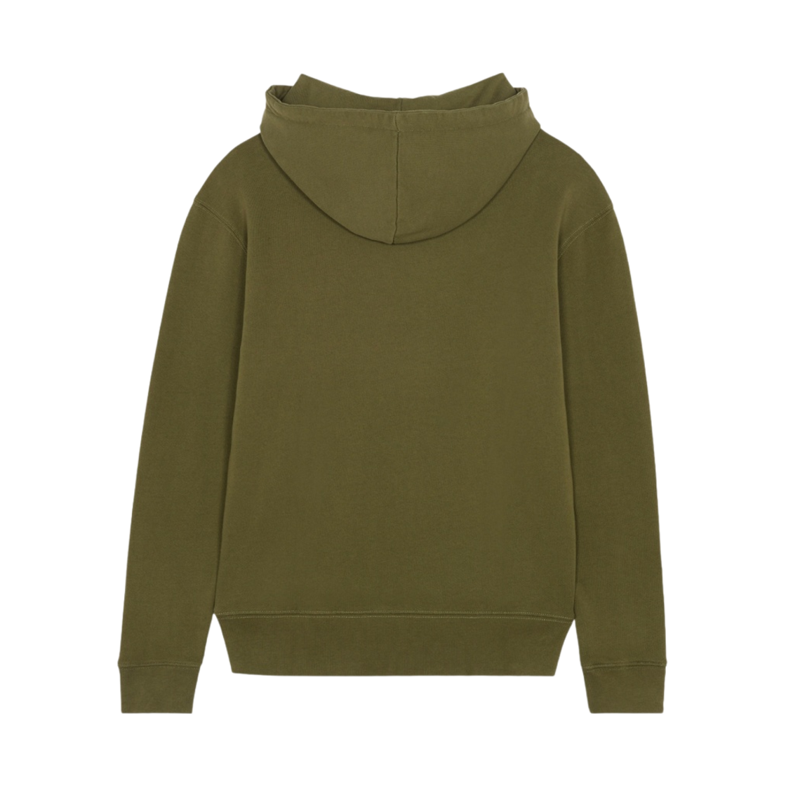 메종 키츠네 네이비 폭스 패치 클래식 후드 카키 그레이(Maison Kitsune Navy Fox Patch Classic Hoodie Khaki Grey) - 2