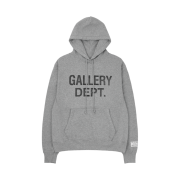 Gallery Dept. Center Logo Hoodie Heather Grey