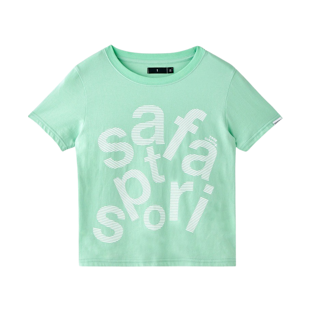 사파리스팟 우먼 1/2 태그 티켓팅 티 민트(Safarispot Women 1/2 Tags Ticketing Tee Mint)