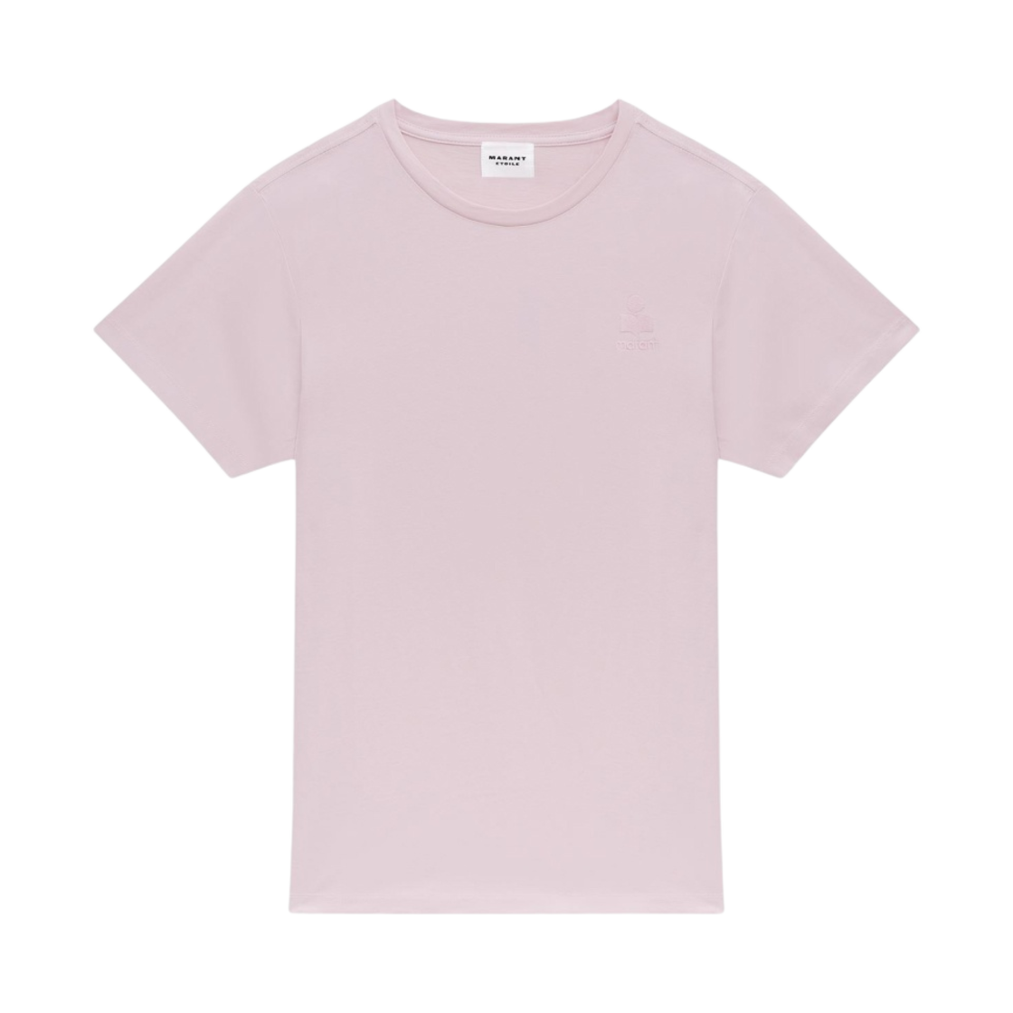(W) 이자벨 마랑 애비 로고 코튼 티셔츠 라이트 핑크 - 23SS((W) Isabel Marant Aby Logo Cotton T-Shirt Light Pink - 23SS) - 1