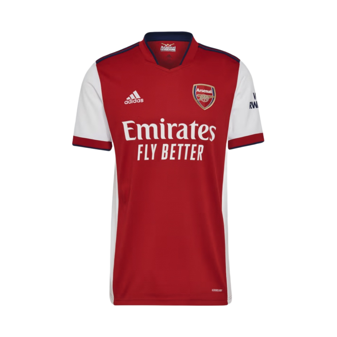 아디다스 아스널 2021/22 홈 저지 스칼렛 화이트 - US 사이즈 (논 마킹 버전)(Adidas Arsenal 2021/22 Home Jersey Scarlet White - US Sizing (Non Marking Ver.))