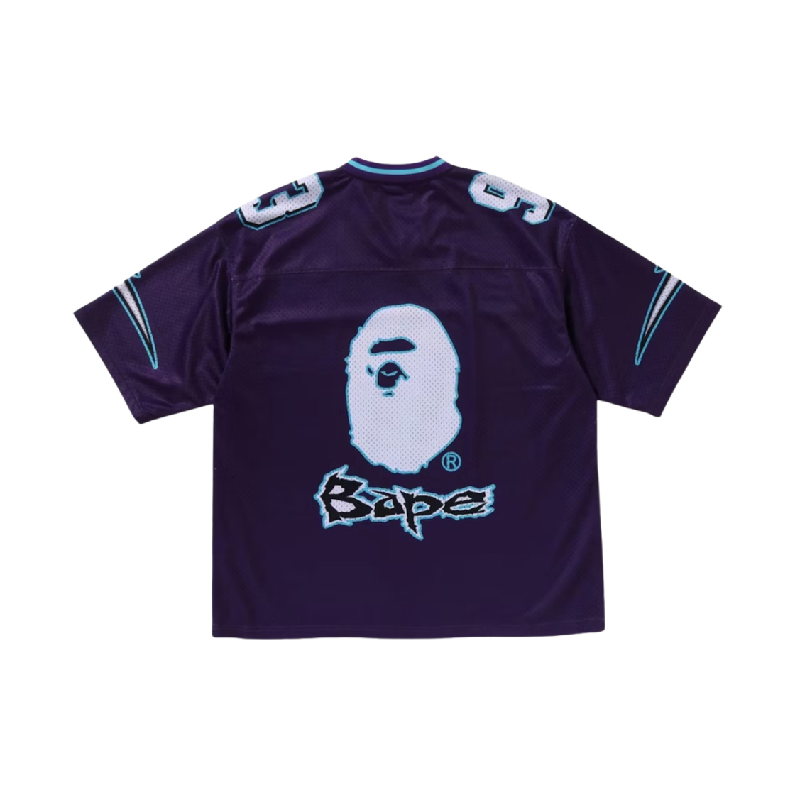 베이프 풋볼 릴렉스드 핏 티셔츠 다크 퍼플(BAPE Football Relaxed Fit T-Shirt Dark Purple) - 2