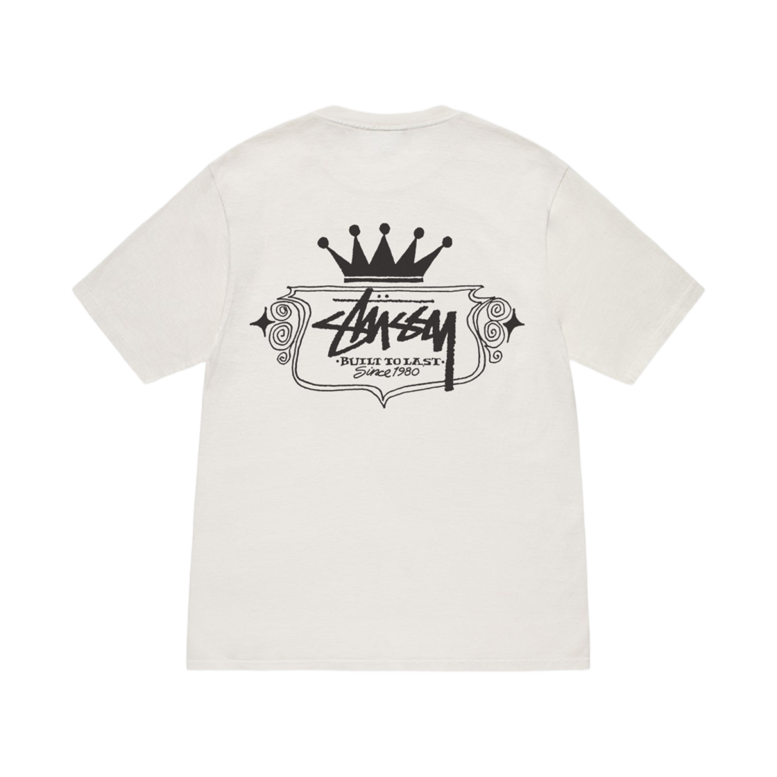 스투시 빌트 투 라스트 피그먼트 다이드 티셔츠 내츄럴