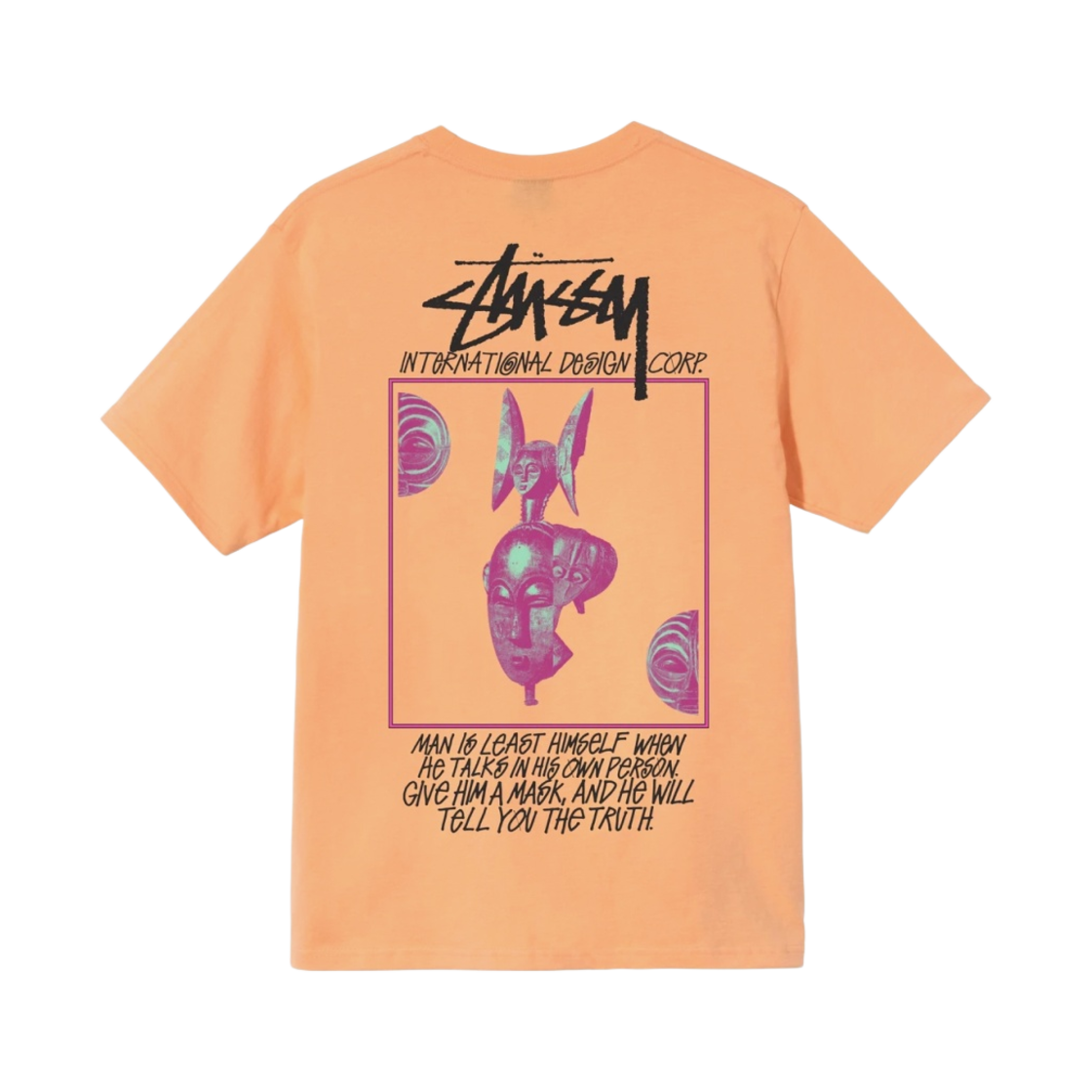 스투시 마스크드 티셔츠 피치