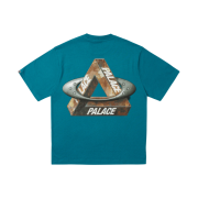 Palace x Oakley T-Shirt Petrol - 24FW