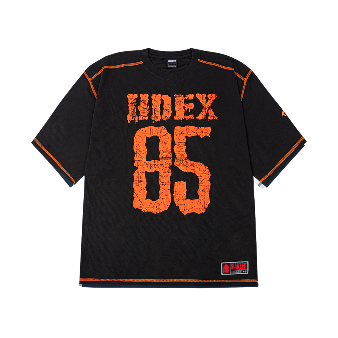 에이치덱스 자이언트핏 85 매쉬 숏 슬리브 블랙