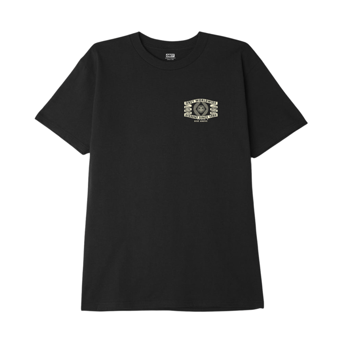 오베이 아이즈 오픈 배너 티셔츠 블랙(Obey Eyes Open Banner T-Shirt Black) - 2