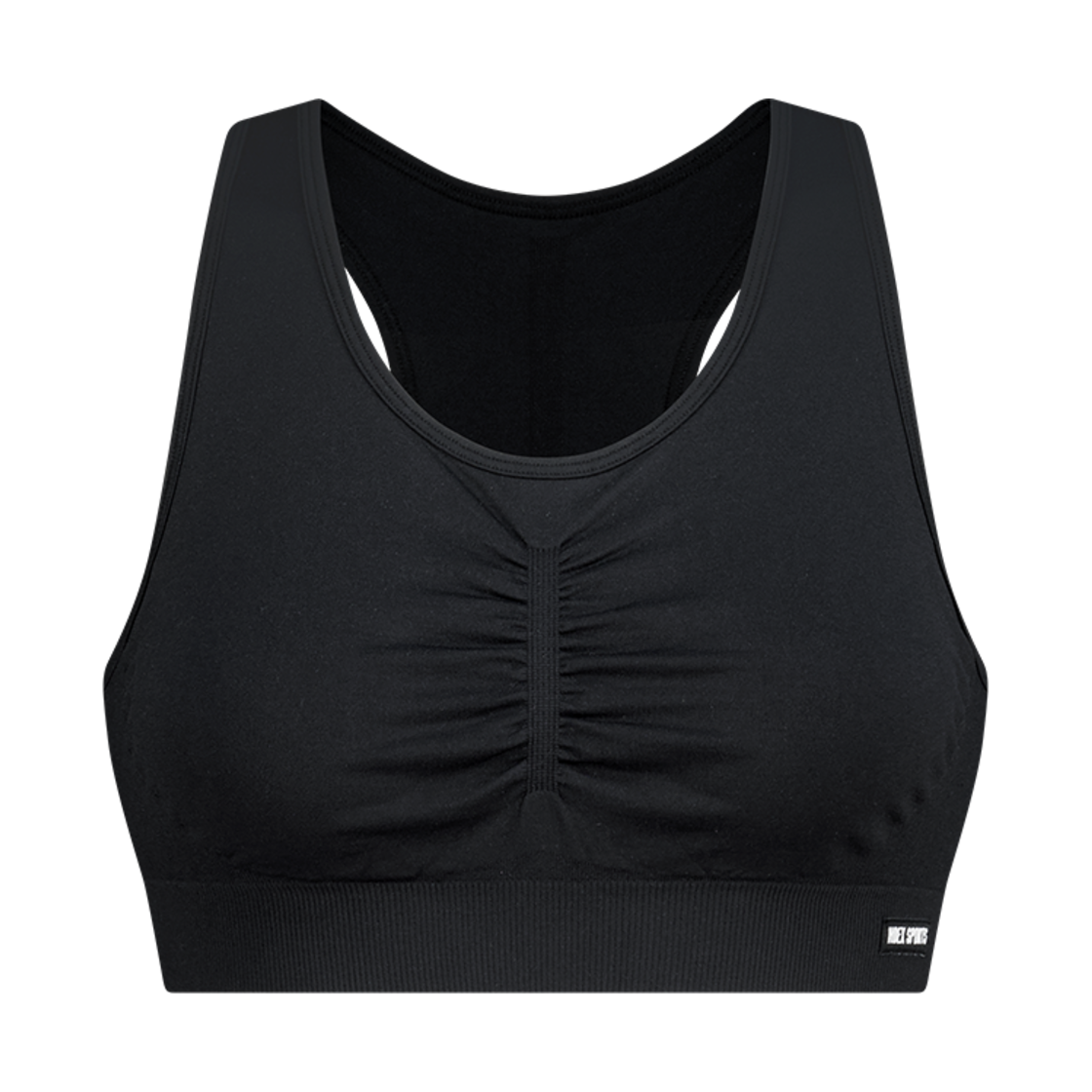 에이치덱스 자카드 셔링 브라탑 Black(HDEX Jacquard Shirring Bra Top Black)