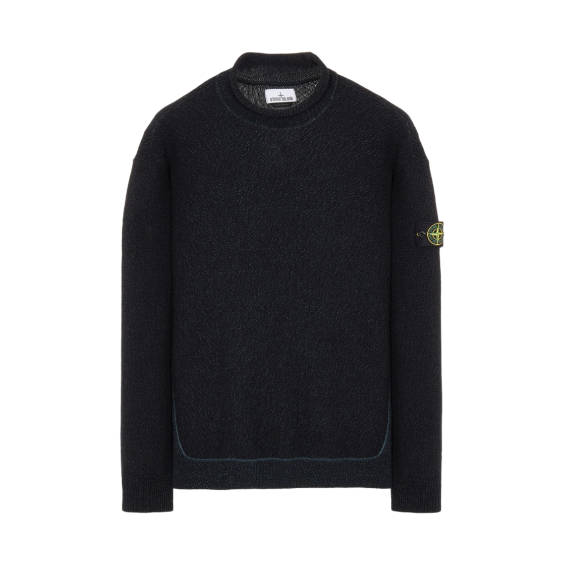 스톤 아일랜드 527C7 램스울 모크넥 니트 다크 그린 - 22FW(Stone Island 527C7 Lambswool Mockneck Knit Dark Green - 22FW) - 1