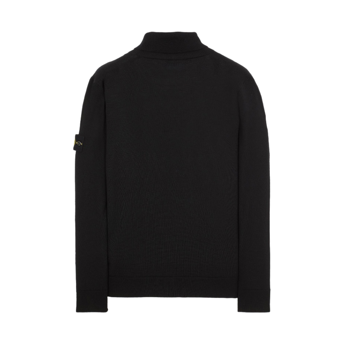 스톤 아일랜드 525C4 퓨어 라이트 울 폴로 넥 니트 블랙 - 22FW(Stone Island 525C4 Pure Light Wool Polo Neck knit Black - 22FW) - 2