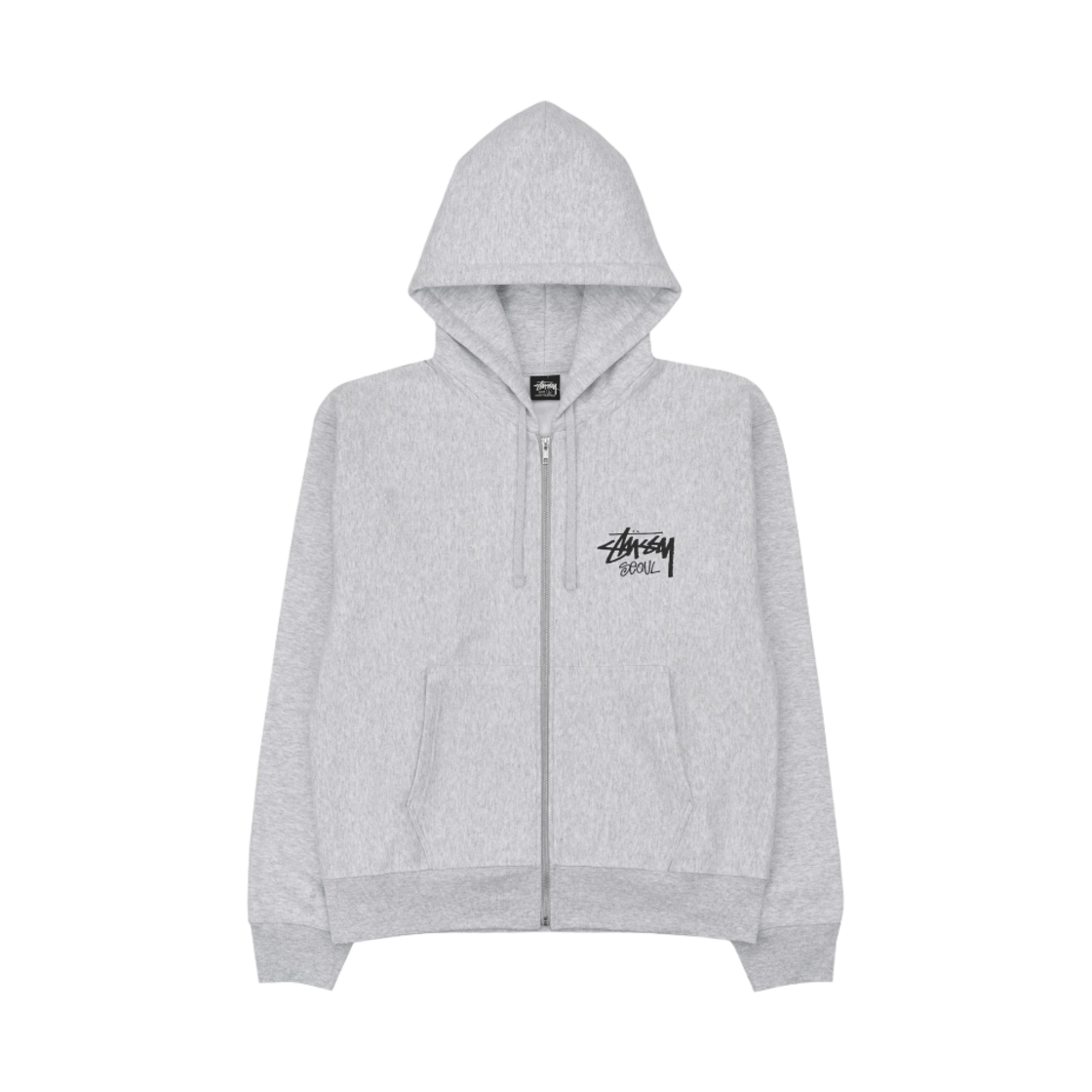 스투시 스탁 서울 후드 집업 애쉬 헤더(Stussy Stock Seoul Zip Hood Ash Heather)