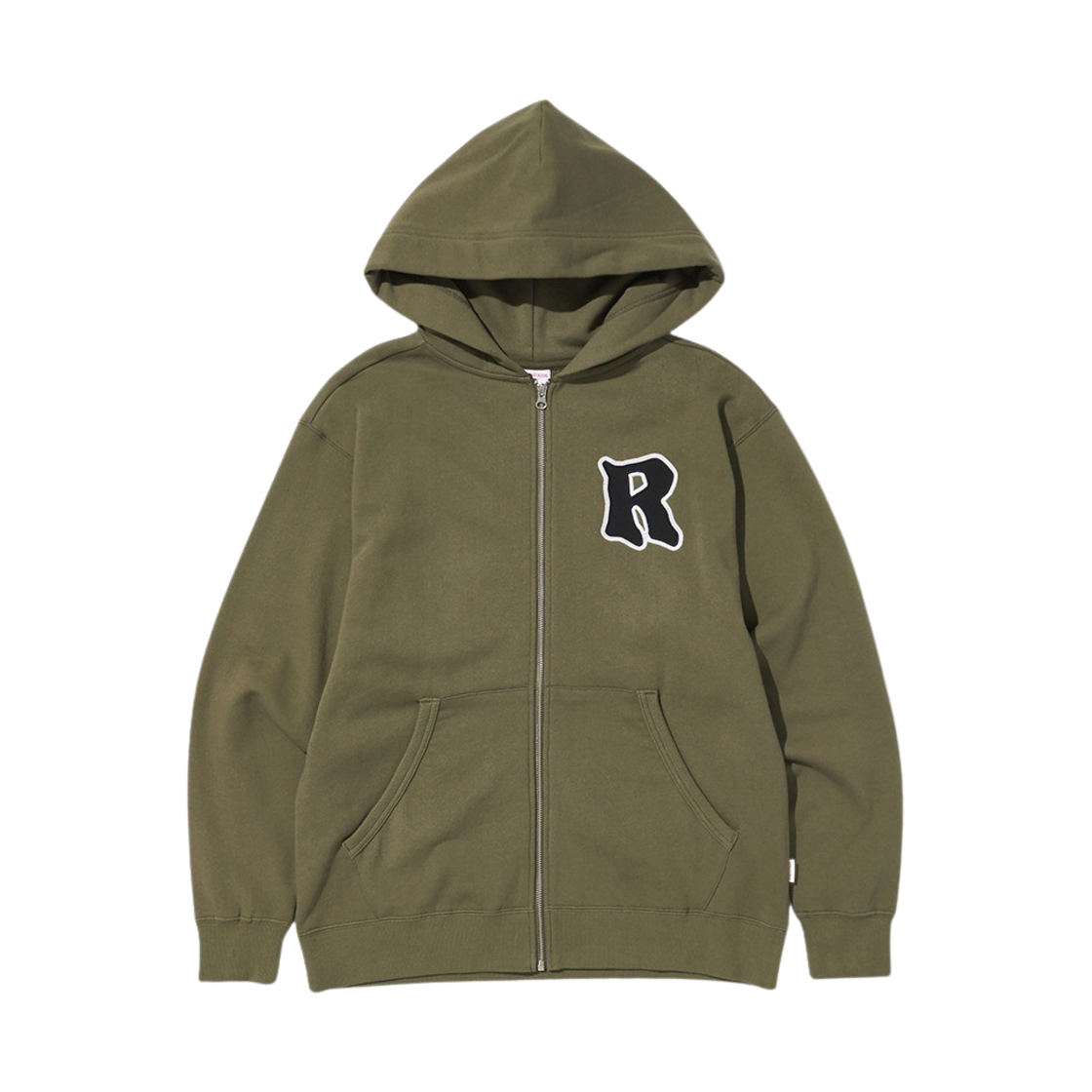 트루릴리젼 알 포인트 집업 후디 카키(True Religion R. Point Zip-Up Hoodie Khaki)
