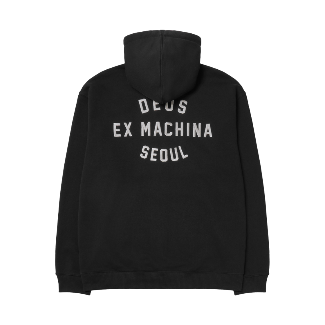 데우스 엑스 마키나 컬리지 어드레스 집업 후드 블랙(Deus Ex Machina College Address Zip-Up Hoodie Black)