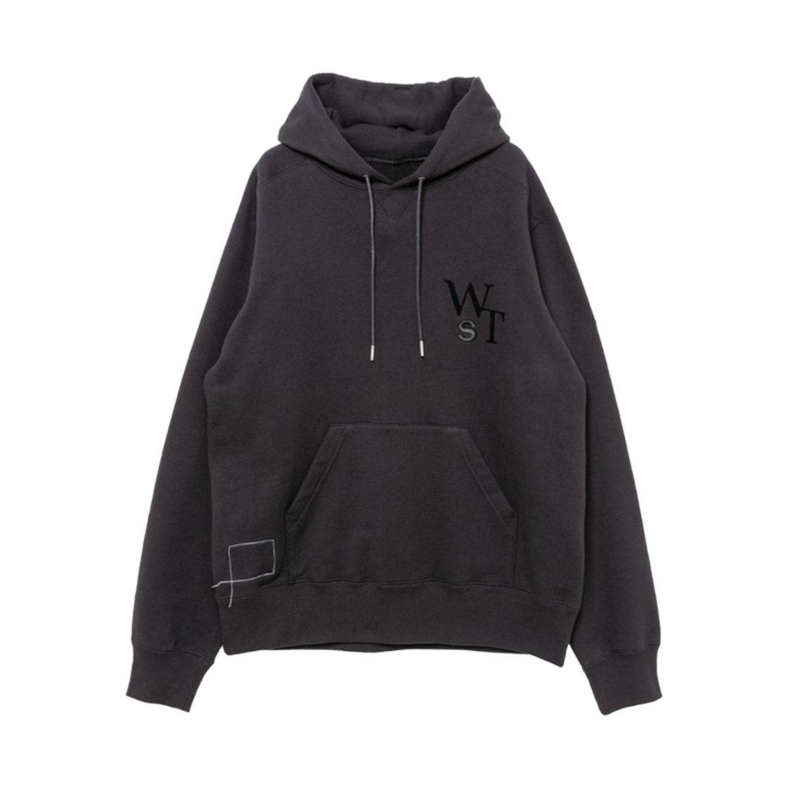 사카이 x 더블탭스 플록 프린드 후드 블랙(Sacai x WTAPS Flocked Print Hoodie Black)