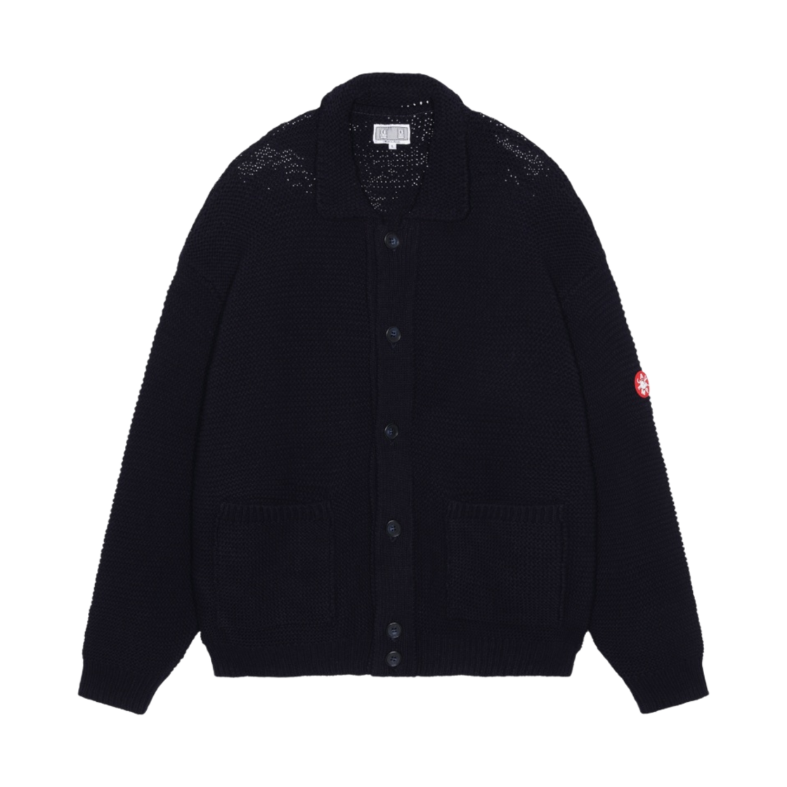 카브엠트 칼라 니트 가디건 네이비 - 23FW(Cav Empt Collared Knit Cardigan Navy - 23FW) - 1