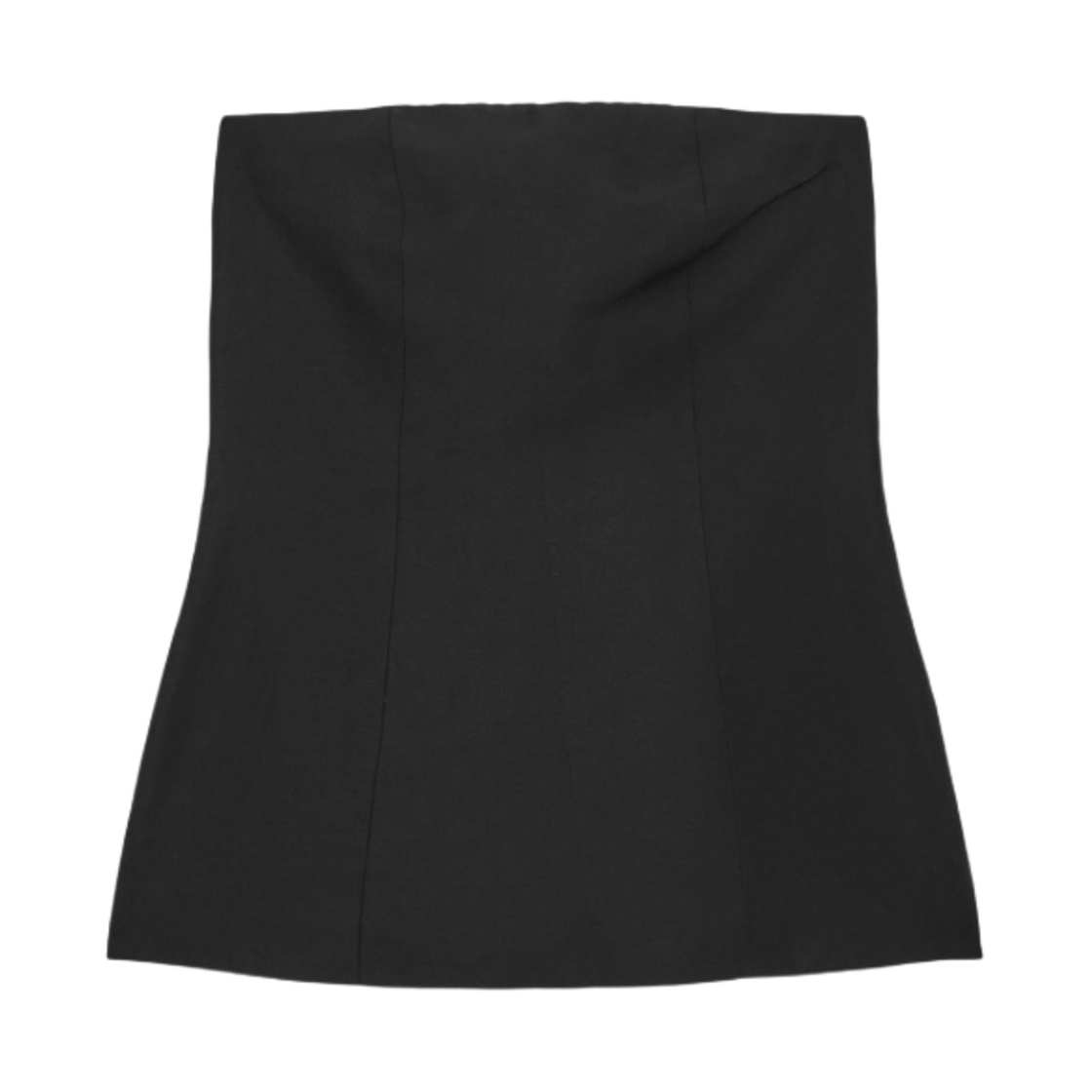 (W) 코스 방도 코르셋 탑 블랙((W) COS Bandeau Corset Top Black) - 1