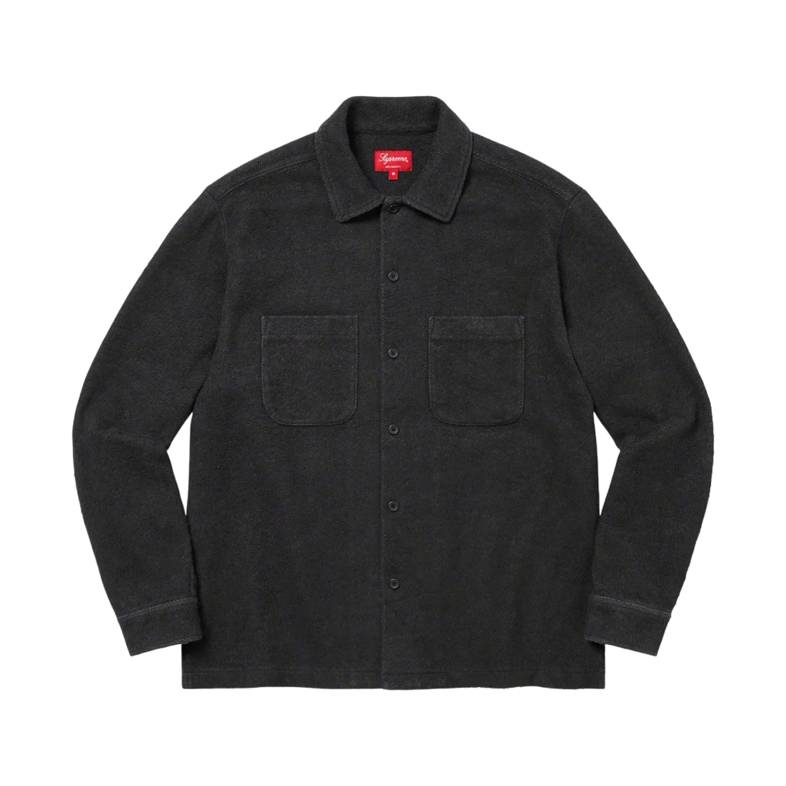n*様 ⭐️美品⭐️Supreme ブラッシュドフランネル　ツイルシャツ　ブラウ 슈프림 브러쉬드 플란넬 트윌 셔츠 블랙 - 22FW | Supreme | KREAM