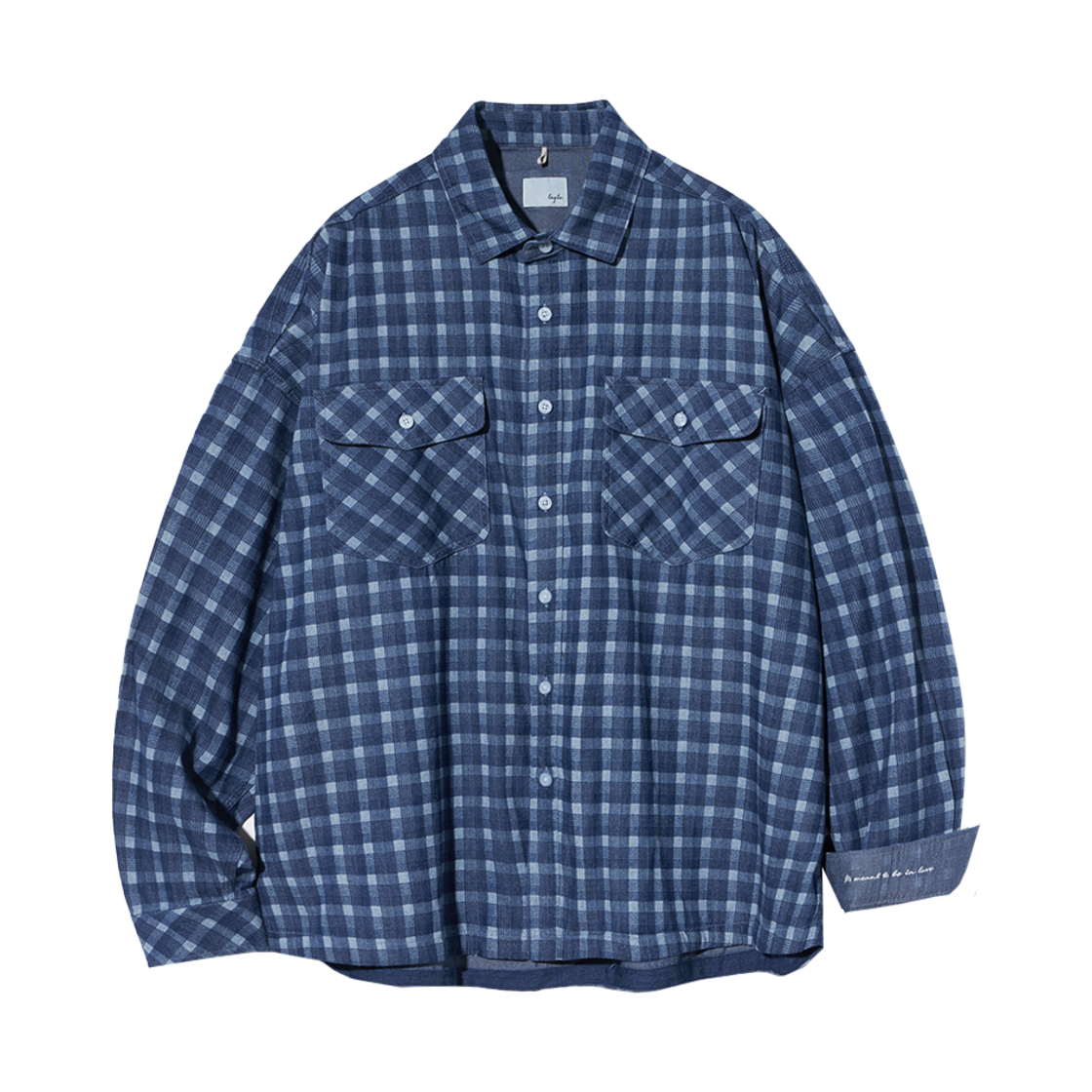 S163 Diamond Layla Washed Denim Laser Check Shirt S163
