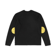 Kapital Gauze Chef Long Sleeve T-Shirt Rainbowy Patch Black